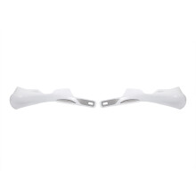 Motorrad Handguards Weiß Alu 22mm Paar
