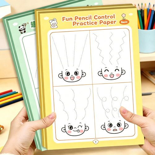 Fun Tracing Workbook | Pencil Control Training, Handwriting, Coloring, Attention And Cognitive Workbook 2