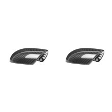 2X Real Hard Carbon Fiber Car Turbo Sticker Cover for Abarth 595 695 2012-2023