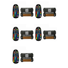 5X DC5-24V RGB LED-Lichtstreifen-Controller 30A 4-Draht 3-Kanal Konstantspannungslampe RF 29-Tasten-Ferndimmer