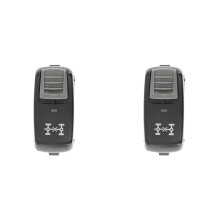 2X for 5 P Series 2004-2016 1534817 Truck Light Panel Window PTO 7 Pins Multifunction Button