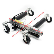 Hydraulischer Transportwagen - HELLOSHOP26 - Go Jack - 680 kg - 4 Rollen - PVC und Stahl