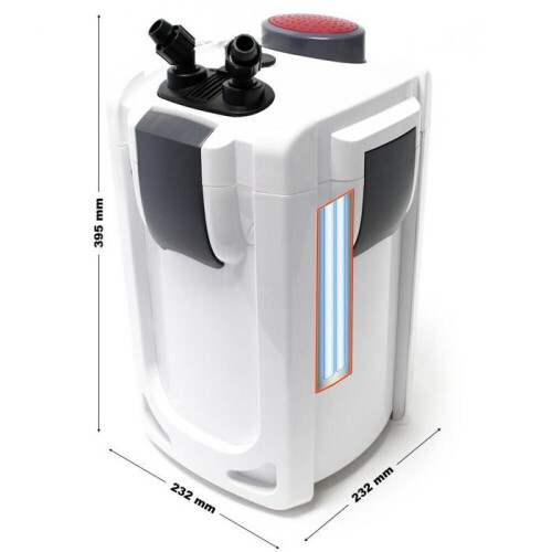 Aussenbiobfilterpumpe 1.000 Liter pro Stunde 24 Watt mit 9 Watt 1