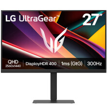 LG 27G640A-B UltraGear G6 Gaming Monitor, 27" QHD IPS, 300Hz, Black
