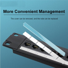 16-Port Cat-6 Netzwerk-Patchpanel Rackmontage -Durchgangs-Patchpanel Gerade-Durchgangs-Patchpanel Decken-Patchpanel