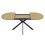 Extendable Oval Dining Table for 4-6, Warm Oak 3