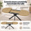 Extendable Oval Dining Table for 4-6, Warm Oak 4