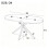 Extendable Oval Dining Table for 4-6, White Marble 2