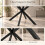 Extendable Oval Dining Table for 4-6, White Marble 7