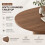 Modern Large Dining Table for 6-8, Walnut Finish 4