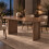 Modern Large Dining Table for 6-8, Walnut Finish 6