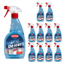 CarPlan Blue Star Trigger De-Icer 500 ml – Fast-Acting Ice & Frost Remover for Car Windows, Works in Extreme Cold (Pack of 12)