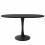 Modern Extendable Oval Dining Table for 4-6, Black 6