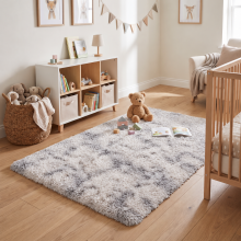 (Tye Dye Light Grey, 60x220) Large Living Room Rugs Non Slip Area Rug Hallway Runner Rug Kitchen