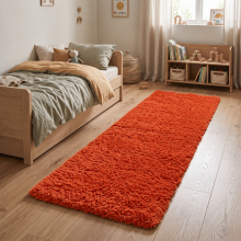 (Rust, 60x220) Large Living Room Rugs Non Slip Area Rug Hallway Runner Rug Kitchen
