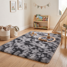 (Tye Dye Light Grey, 120x170) Large Living Room Rugs Non Slip Area Rug Hallway Runner Rug Kitchen