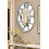 Unstructured 2-D Border Silver Wall Mirror 90x60Cm 1
