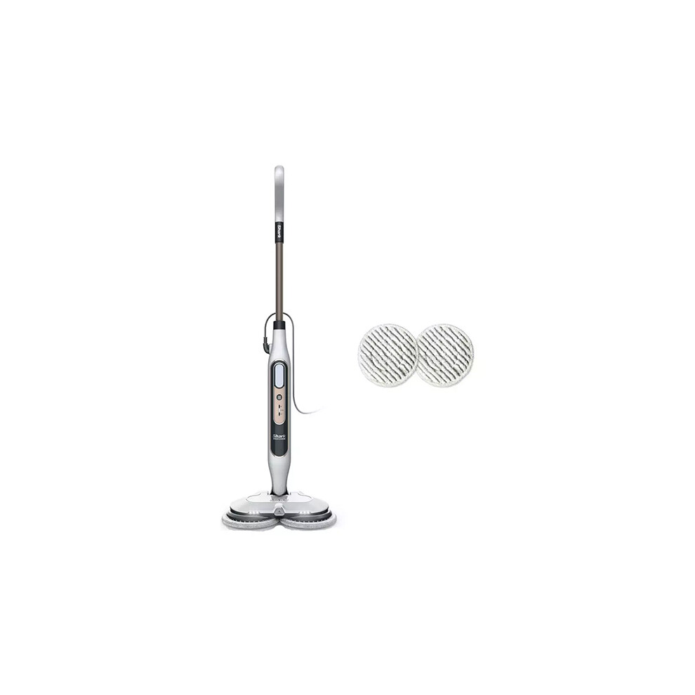 Shark Automatic Steam Mop, 8m Cord, White & Grey S8201UK | 4 Rotating Power Pads, 3 Steam Settings, Stain & Dirt Removal, for Sealed Hard Floors, 8m Cord, White & Grey - Image 13