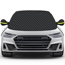 Mengine Car Windscreen Cover, Snow UV Ice Protection Car Windshield with 9 Hidden Magnets, Side Wing Mirror Covers & 2 Additional Hooks,Frost Guard Fi