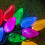 Premier Set of 20 Pine Cone Christmas String Lights with 80 Multi-Coloured LEDs 2