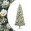 VidaXL vidaXL Artificial Hinged Christmas Tree Green and White 180 cm 1