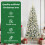 VidaXL vidaXL Artificial Hinged Christmas Tree Green and White 180 cm 6