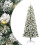 VidaXL vidaXL Artificial Hinged Christmas Tree Green and White 210 cm 1