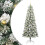 VidaXL vidaXL Artificial Hinged Christmas Tree Green and White 240 cm 2