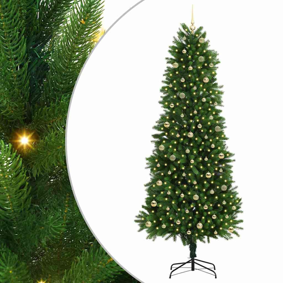 B&Q - Christmas Tree With 300 Leds With Stand Green 240 Cm Pe - Image 2