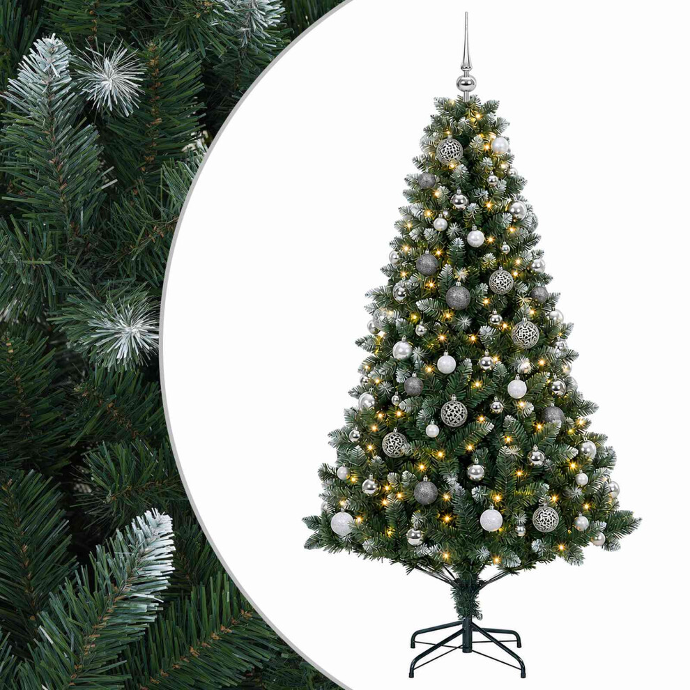 Vidaxl Artificial Christmas Tree With Bauble 240 Cm 300 Leds