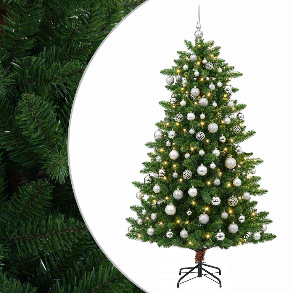 Vidaxl Artificial Christmas Tree With Bauble 240 Cm 300 Leds