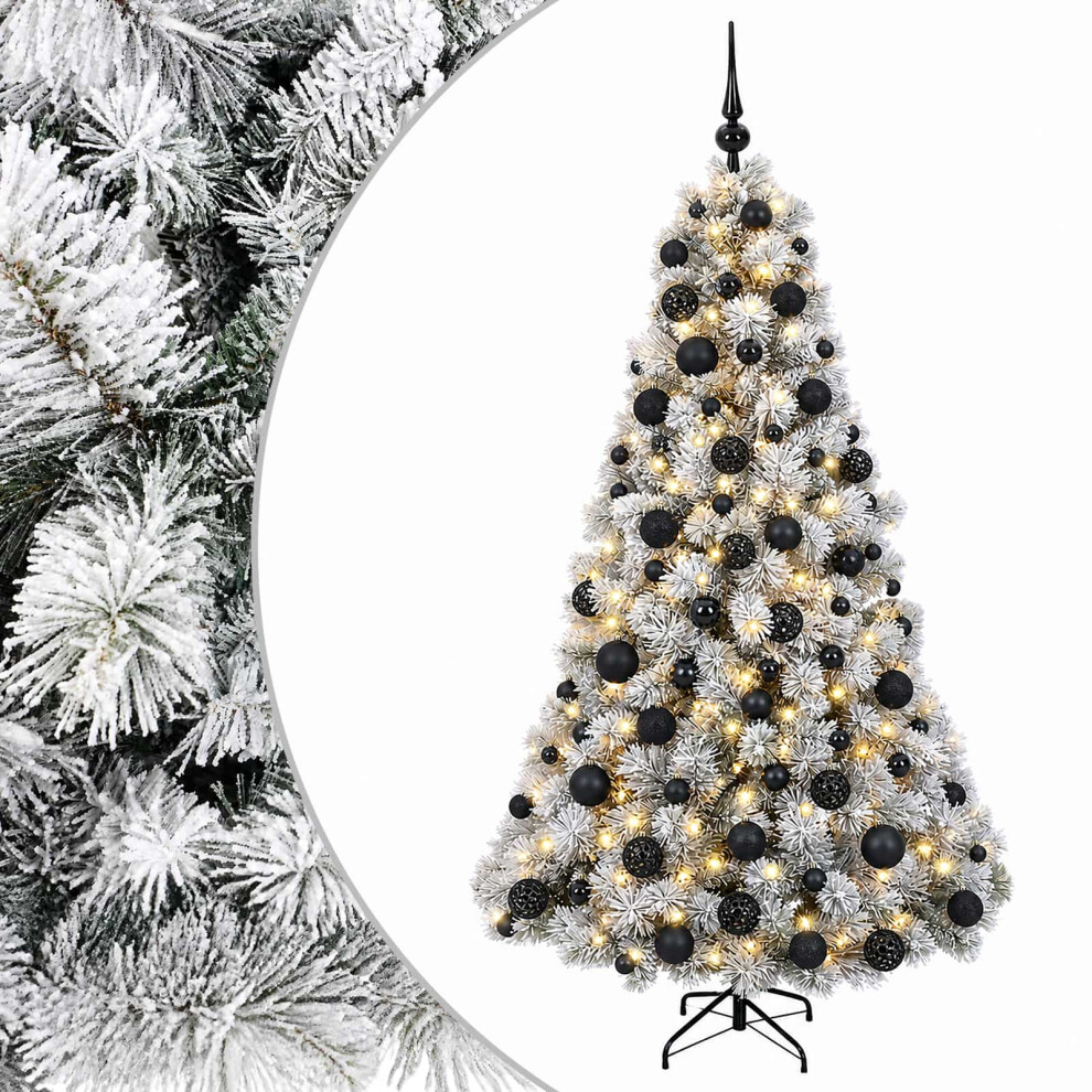 Vidaxl Artificial Christmas Tree With Bauble 240 Cm 300 Leds