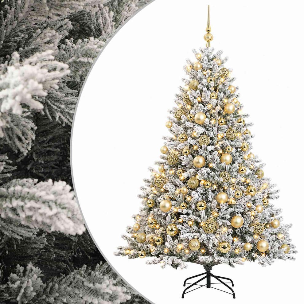 Vidaxl Artificial Christmas Tree With Bauble 180 Cm 300 Leds