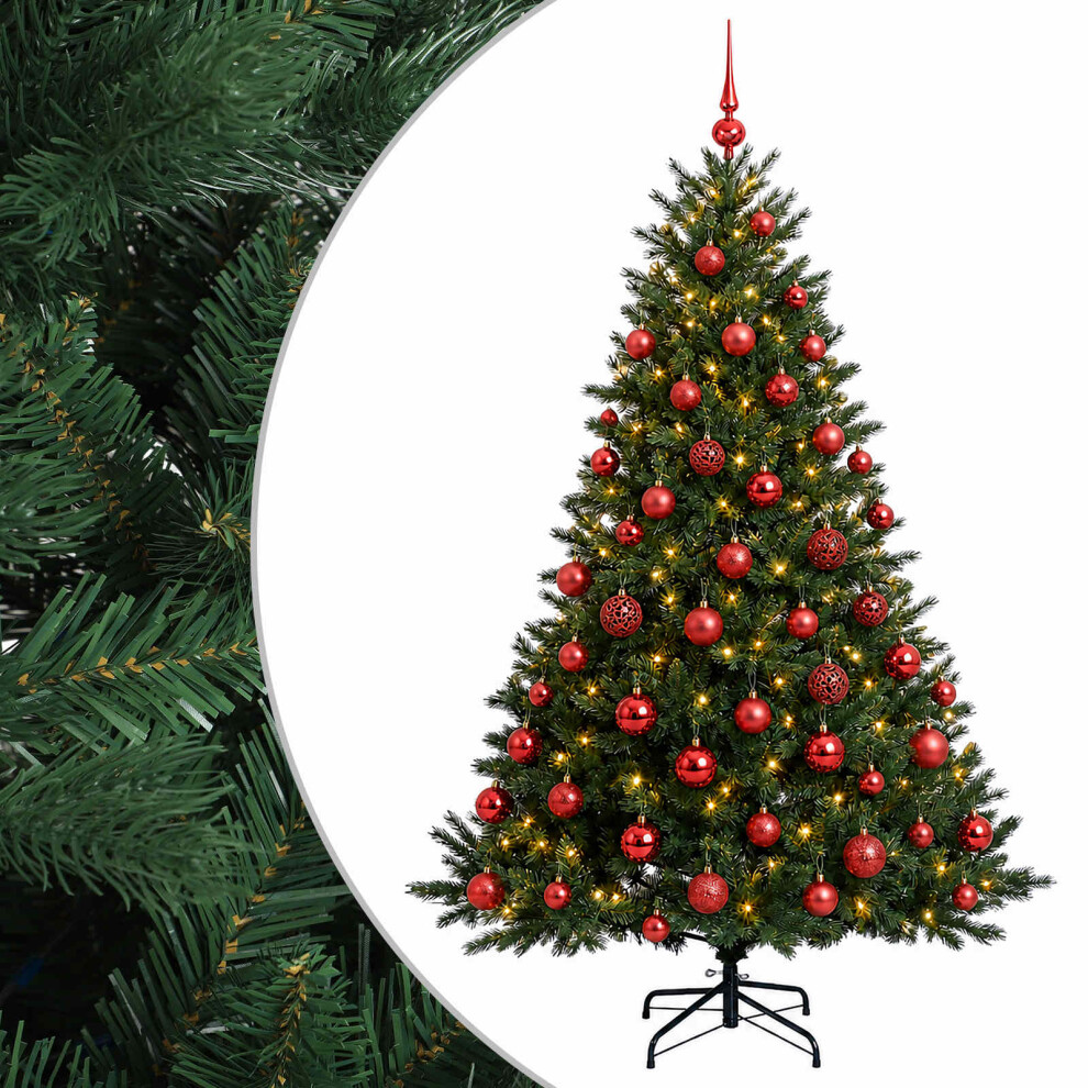 Vidaxl Artificial Christmas Tree With Bauble 240 Cm 300 Leds