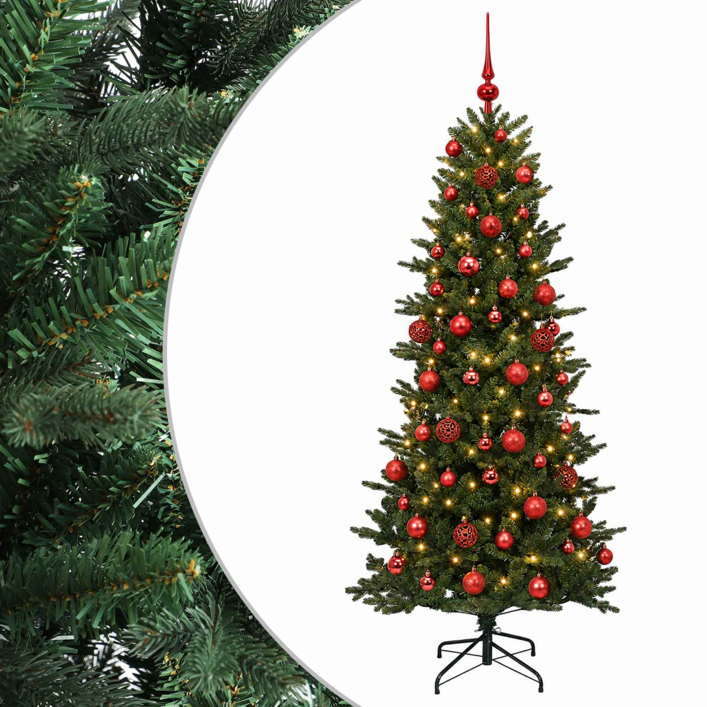 Vidaxl Artificial Christmas Tree With Bauble 180 Cm 300 Leds