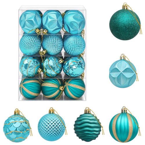 VidaXL vidaXL Christmas Ball Set 36 pcs Green Dia. 6 cm Polystyrene 1