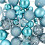VidaXL vidaXL Christmas Ball Set 111 pcs Turquoise Dia. 6 cm Polystyrene 5