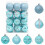 VidaXL vidaXL Christmas Ball Set 36 pcs Turquoise Dia. 6 cm Polystyrene 2