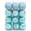 VidaXL vidaXL Christmas Ball Set 36 pcs Turquoise Dia. 6 cm Polystyrene 3