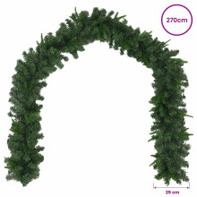 vidaXL Christmas Garland Green 270 cm PVC and PE