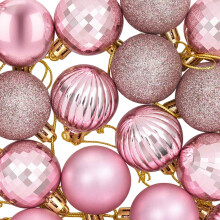 vidaXL Christmas Ball Set 100 pcs Pink Dia. 4 cm Polystyrene