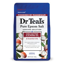 Dr Teal's Epsom Salz Magnesiumbad, Pflege mit Sheabutter & Mandelöl, 1,36 kg