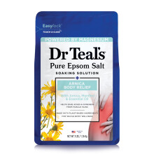 Dr Teal's Epsom Salz Magnesiumbad, Arnica Körpererleichterung mit Arnica, Menthol & ätherischen Ölen, 1,36 kg