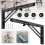Folding Shelf Brackets 2PCS Triangle Shelf Brackets 400mm Stainless Steel Sturdy 1