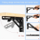 Folding Shelf Brackets 2PCS Triangle Shelf Brackets 400mm Stainless Steel Sturdy 4