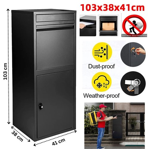 Extra Large Parcel Delivery Drop Box Lockable Secure Outdoor Storage Post Box
