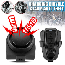 Motorcycle Bike Alarm Vibration Bicycle Remote Alarm USB Rechargeable Anti-Theft