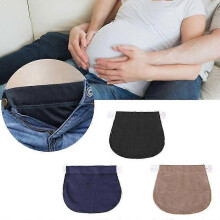 3pcs Pregnant Belt Pregnancy Support Maternity Pregnancy Waistband Belt Elastic Waist Extender Pants Apparel Accessories Starlight