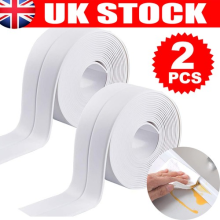 2X Sealant Tape Waterproof and Adhesive Bath Sealant Strip Caulk Strip 38mm*3.2m
