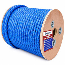 50M TRADE REELS EVERLASTO BLUE POLYPROPYLENE POLY ROPE 6MM 8MM 10MM 12MM 14MM (8MM)